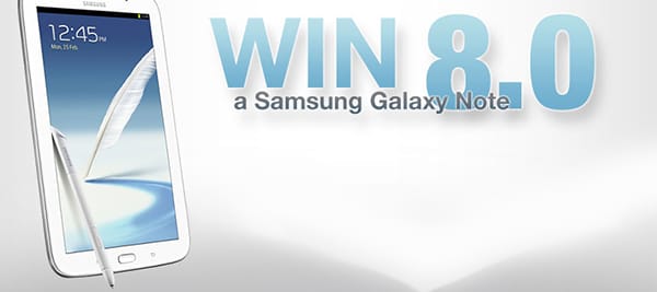 Galaxy Note 8.0 Facebook Giveaway Winner