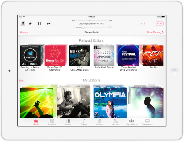 iOS 7 iTunes Radio