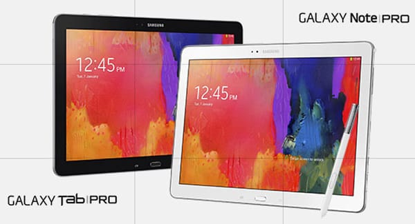 Galaxy Note Pro and Tab Pro 12.2