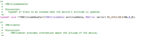 iOS 8 altitude