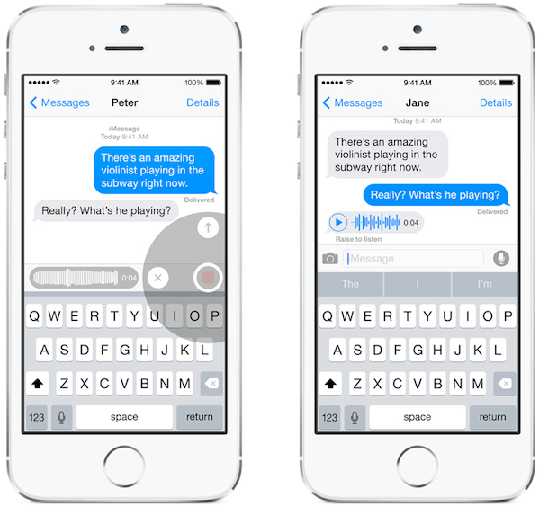 iOS 8 iMessage share