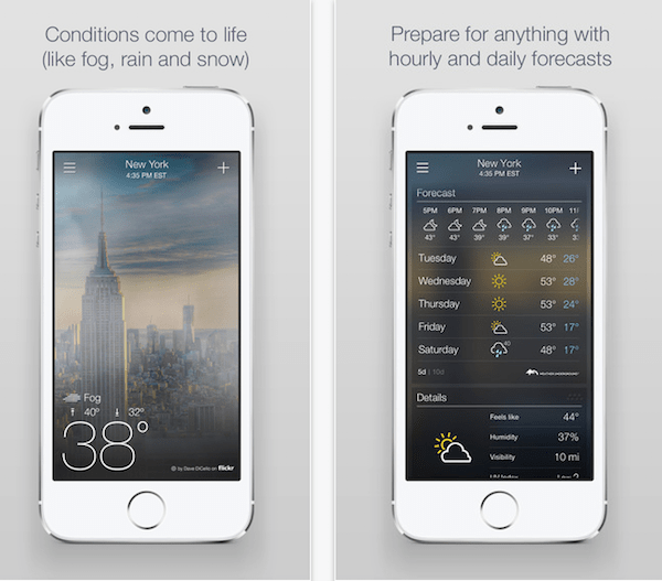Yahoo Weather iOS