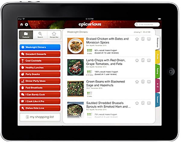 epicurious-cooking-app
