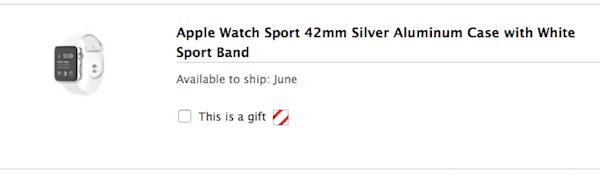 Apple Watch Ship Date