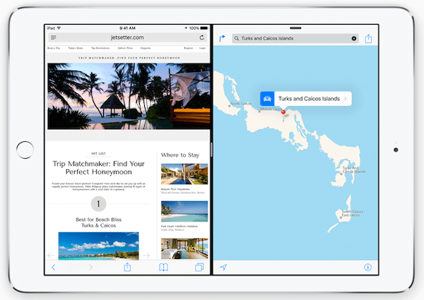 iOS 9 iPad Split View