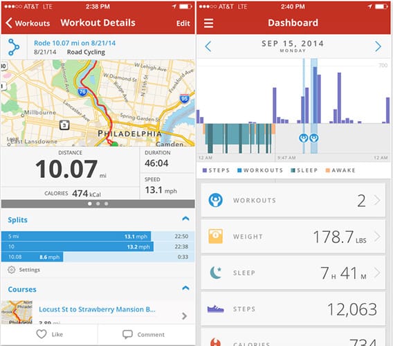 MapMyRide Cycling App