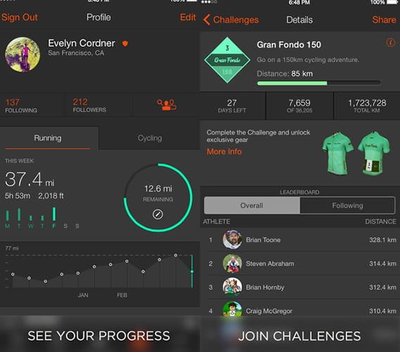 Strava Cycling App