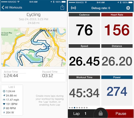 Wahoo Fitness Cycling App