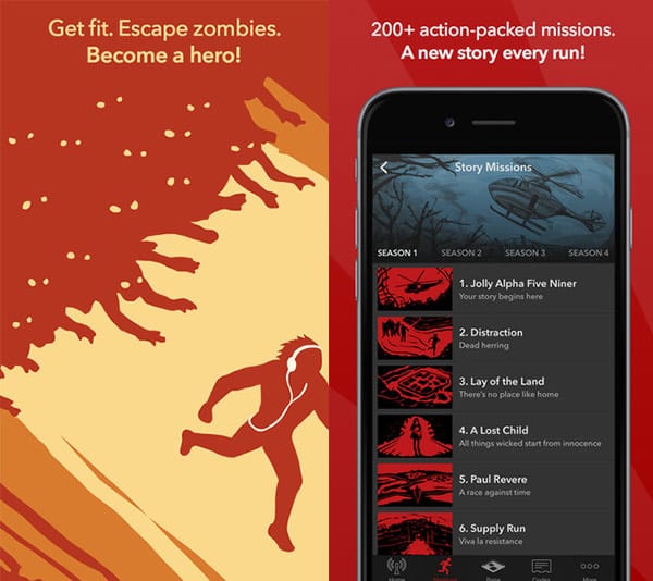 Zombies, Run! App for Stroller Phone Mounts