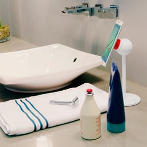 5 Uses for a Phone or Tablet Stand in Your Bathroom Vanity