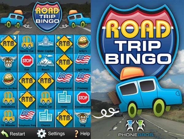 Road Trip Bingo App