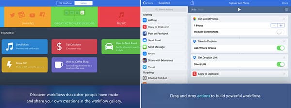 Workflow App for iPad Pro