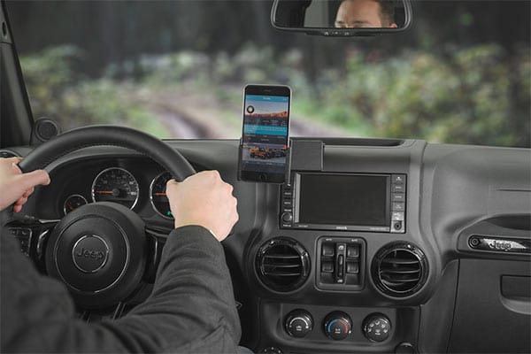 Jeep Wrangler Dashboard Phone Mounts and Holders