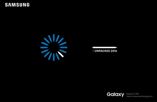 Get Ready for the Samsung Galaxy Note 7 - event August 2, 2016