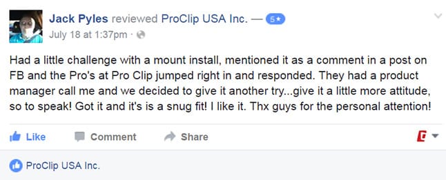 Customer Reviews for ProClip USA