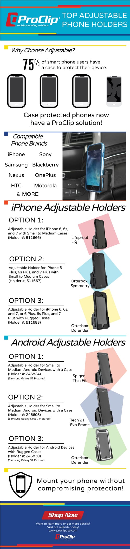 Adjustable Car Phone Holders